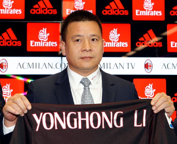 Fans Milan berharap Yonghong Li dapat membawa AC Milan berjaya