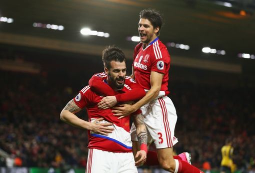 Selebrasi Gol Alvaro Negredo - Middlesbrough